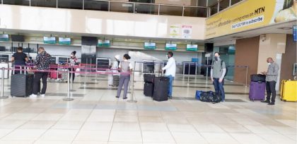 Nigerian residents from the United Kingdom on arrival