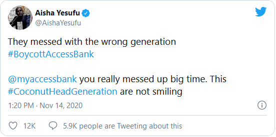 Screenshot 2020 11 16 Nigerians Plan To Close Account With Banks Freezing EndSARS Protesters Accounts On Monday Sahara Rep...1