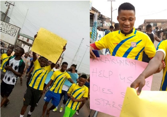 Screenshot 2021 03 30 Sunshine players protest over three months unpaid salaries in Ondo State photos 1