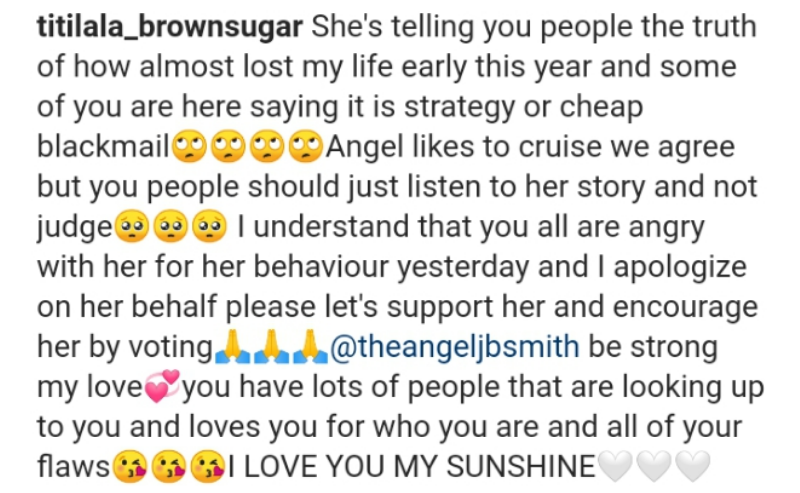 Screenshot 2021 09 15 at 13 52 51 BBNaija Angels mum reacts to her daughters recent behavior in the house YabaLeftOnline