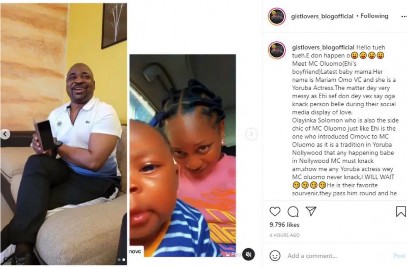 Screenshot 2021 09 20 at 07 31 52 Ehi Ogbebor finally dumps MC Oluomo after he allegedly got popular Yoruba actress pregnant