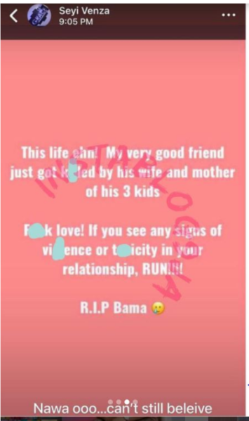 Screenshot 2022 01 25 at 13 59 49 Popular Lagos Hotelier Bama Murdered By Wife For Impregnating Another