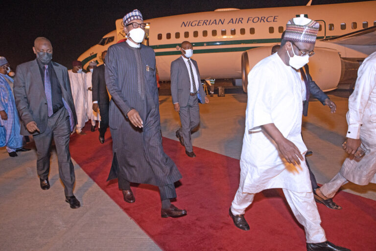 PRESIDENT BUHARI RETURN TO ABUJA 6 768x512 1