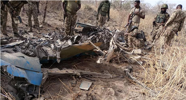 Screenshot 2022 03 26 at 19 29 15 Wreckage Of Military Jet That Disappeared In 2021 Found In Sambisa Forest