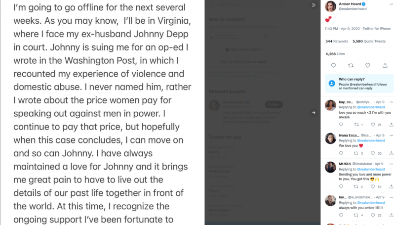 Screenshot 2022 04 15 at 11 16 25 Amber Heard on Twitter