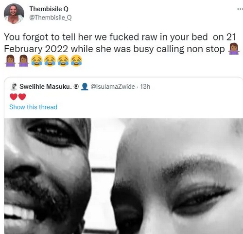 Screenshot 2022 05 03 at 20 21 28 HIV activist outs man she had an affair with after he publicly showed off his partner YabaLeftOnline