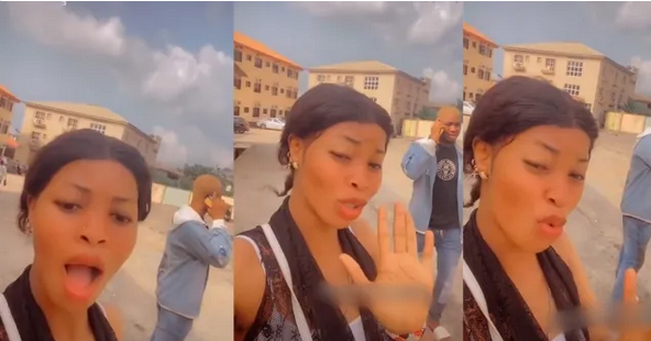 Screenshot 2022 05 30 at 11 41 07 Take charge at home while I take charge in the hotel — Lady boldly tells wife of man shes supposedly sleeping with VIDEO YabaLeftOnline