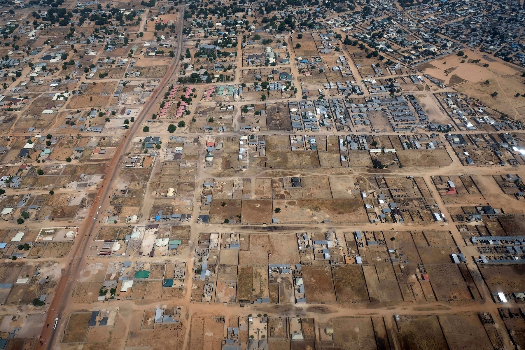 file photo: an aerial view of maiduguri