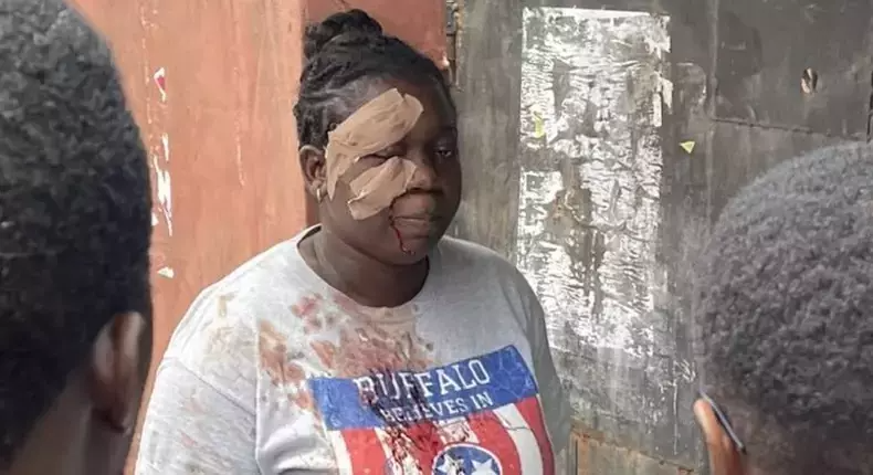 Brave woman