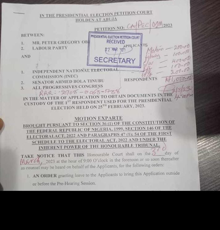 Peter Obi inec tinubu