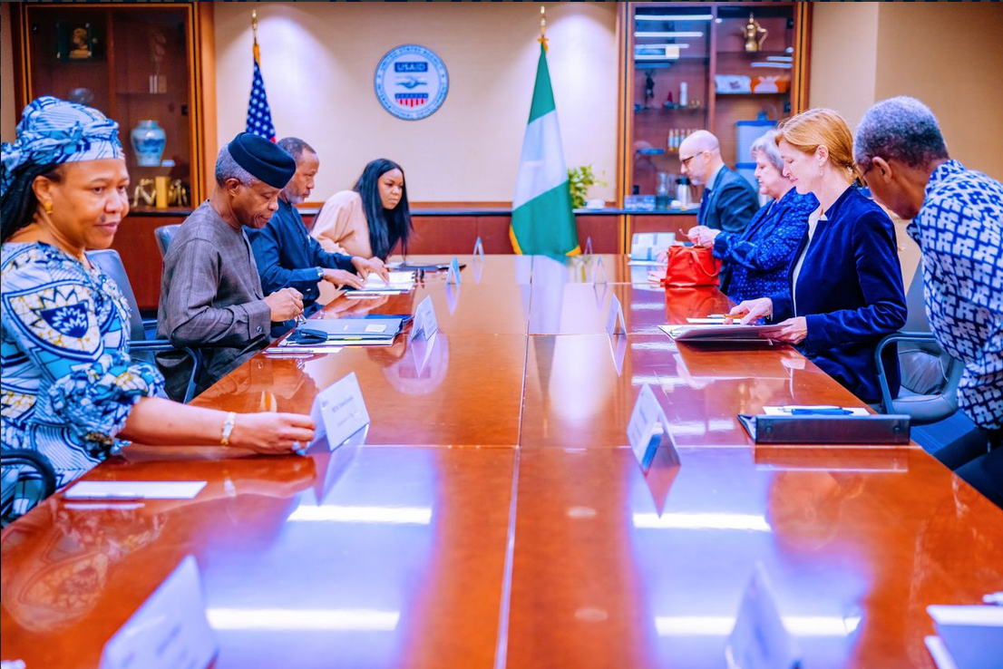 2023 06 01 at 14 41 01 VP Osinbajo Meets With The Administrator Of USAID Samantha J Power At The USAID Agency In Washington DC USA On 02 09 2022