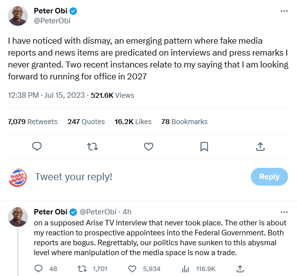 fake news peter obi freelanews 