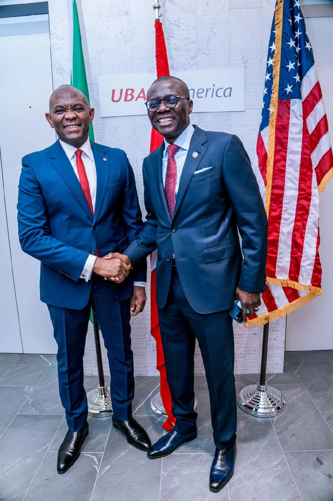 Tony Elumelu and Governor Babajide Sanwo-Olu
