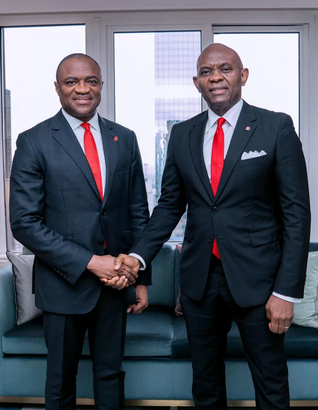 GMD/CEO, UBA Plc, Mr. Oliver Alawuba and Mr. Tony Elumelu