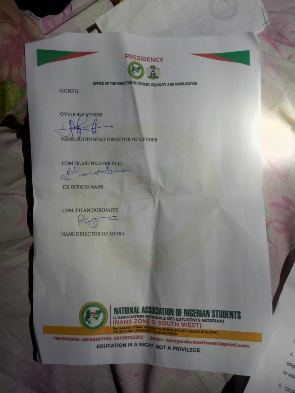 Ignore your traducers, NANS tells Gbenga Daniel, lists fmr governor achievements