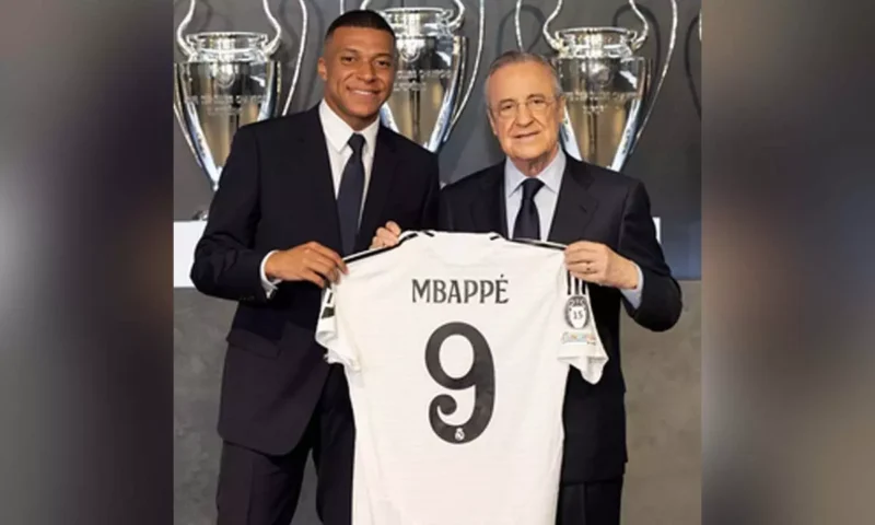 Mbappe unveiled as Real Madrid player