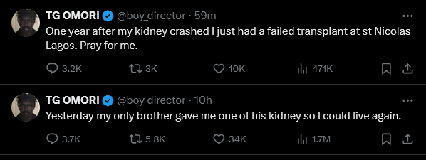 TG Tomori failed kidney transplant