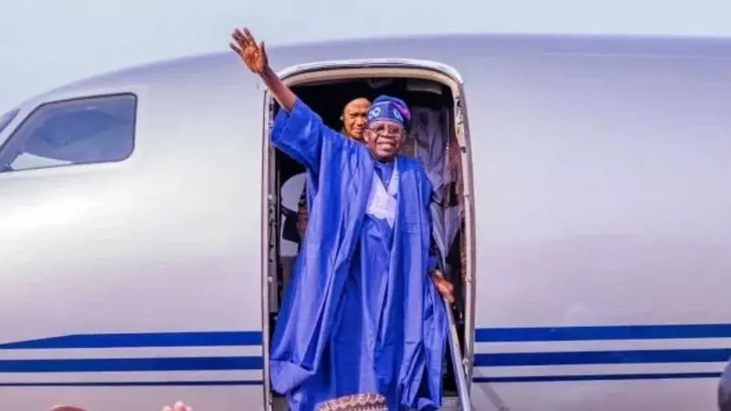 President Tinubu departs for a two-week vacation in the UK