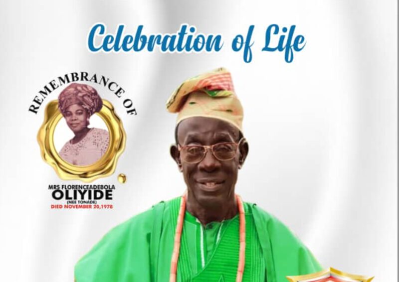 Steve Oliyide 2-in-1 celebration of life