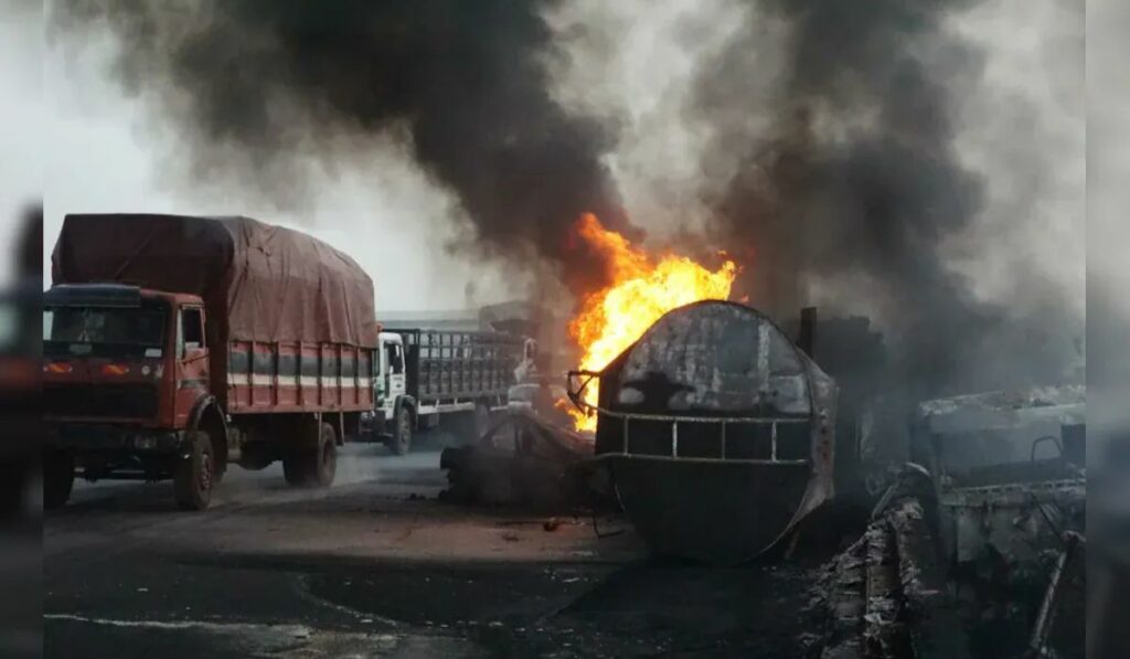 diesel tanker crash