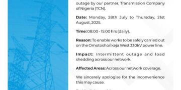 Power outage notification