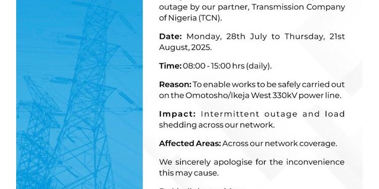 Power outage notification