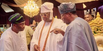 Otunba Gbenga Daniel at Alara of Ilara coronation