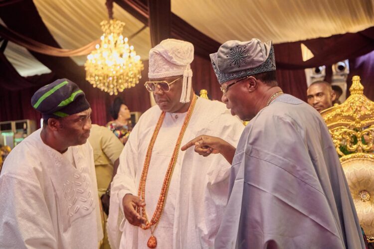 Otunba Gbenga Daniel at Alara of Ilara coronation