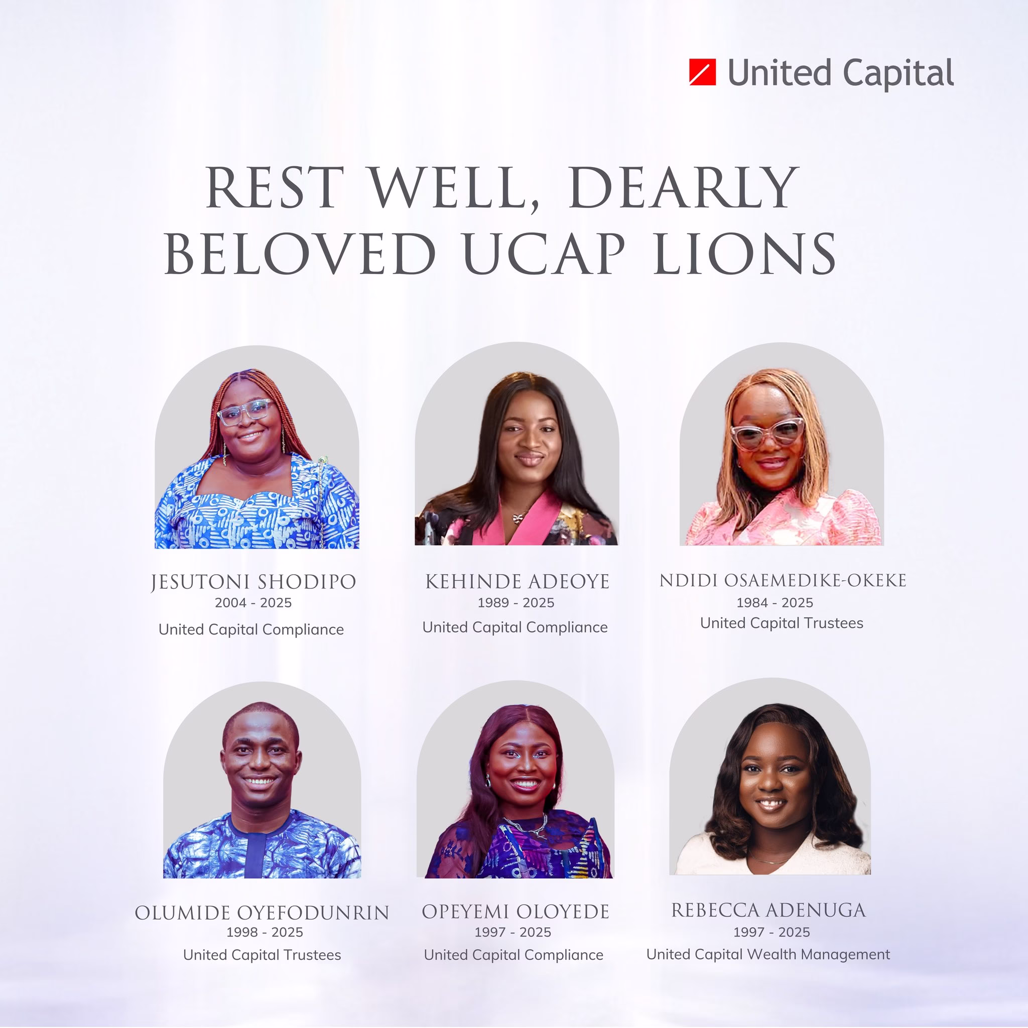United Capital mourns