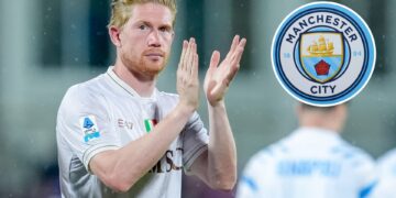 Kevin De Bruyne Napoli Man City Badge
