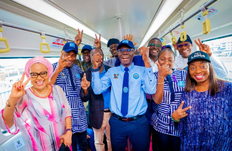 Babajide Sanwo-Olu blue line success marks 5 million safe rides in two years with no accidents, offering 50% fare cut to celebrate anniversary