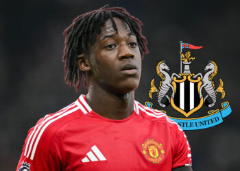 TT Kobbie Mainoo with Newcastle badge 1