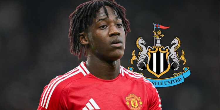 TT Kobbie Mainoo with Newcastle badge 1