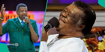 Vibrant image of two men passionately speaking into microphones during a public event, showcasing leadership and engagement, relevant for articles on communication, politics, or community activities.