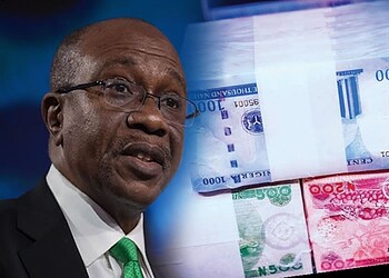 Banknotes and financial discussion featuring a professional man with glasses, highlighting topics related to currency, finance, and economic news.