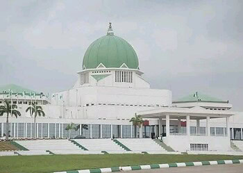 Modern white government building with a green dome, tropical palm trees, and clear skies in the background, reflecting classical architecture and tropical urban development in a coastal city.