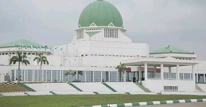Modern white government building with a green dome, tropical palm trees, and clear skies in the background, reflecting classical architecture and tropical urban development in a coastal city.