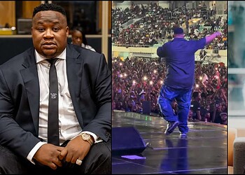 Elegant man in black suit and tie, formal attire, professional settings, business or news context.