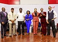 Directorate Head, Group Resources, United Bank for Africa(UBA), Tomiwa Sotiloye; Digital Health Educator, Chinonso Egemba (Aproko Doctor); Content Creator, Nasiru Lawal (Nasboi); Kenyan Actress and Media Entrepreneur, Catherine Kamau; Group Head, Marketing and Corporate Communications, UBA, Alero Ladipo; Digital Influencer, Enioluwa Adeoluwa; and Digital Creator & Actor, Elozonam Ogbolu, at the UBA Business Series Session, themed , “Content that Converts: Building Influence and Driving Growth Through Strategic Marketing,” held at the UBA House in Lagos, on Thursday