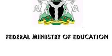 A logo of the Federal Ministry of Education featuring an eagle crest with two lions and a shield, symbolising national education authority and government oversight.