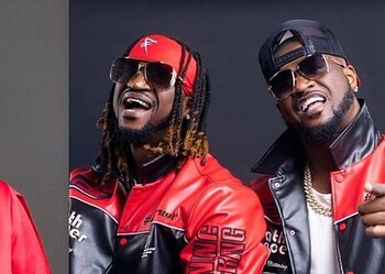 Vibrant group of young adults wearing stylish urban streetwear posing confidently against a dark background for a freelance or fashion photoshoot.