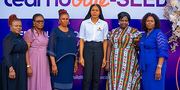 Learnvote-SEED initiative launch event in Kenya with women leaders and educators promoting youth engagement in learning and voting processes, supported by Oando Foundation.