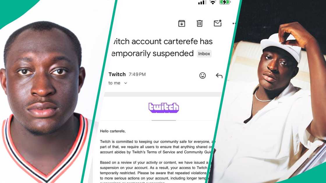 Carter Efe Twitch suspension follows his record-breaking livestream