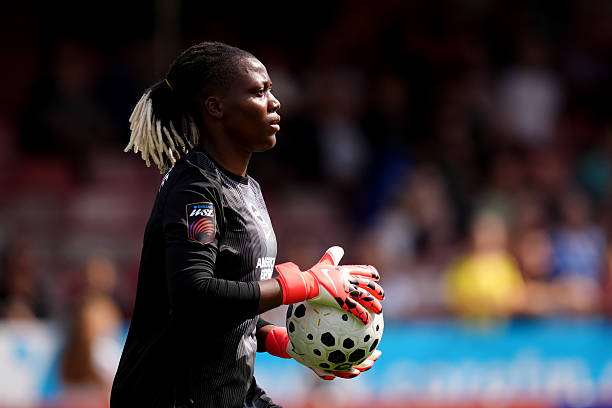 Brighton and Hove Albion goalkeeper Chiamaka Nnadozie during the Barclays Women's Super League match at Broadfield Stadium, Crawley. Picture date: Sunday September 7, 2025. (Photo by John Walton/PA Images via Getty Images)