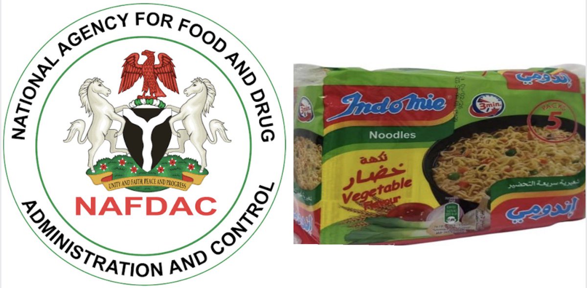 NAFDAC confirms recalled Indomie Noodles Vegetable Flavour