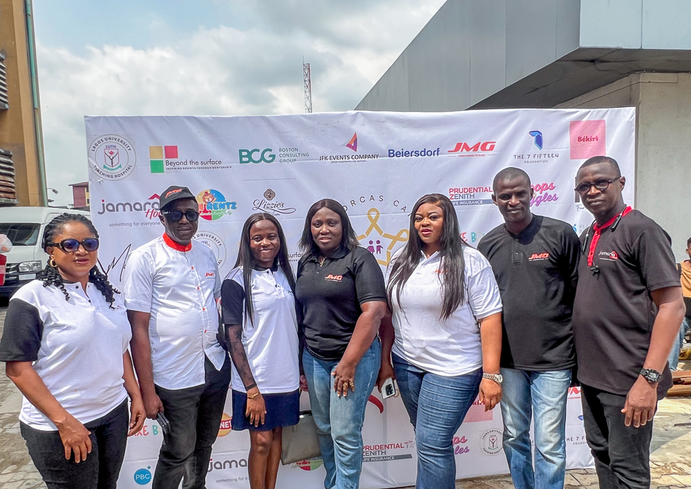 JMG and Jamara Staff From L R OGUNSANYA Anthonia Customer Support Manager ONYEMOBI Chijioke Business Development Manager BAMIGBADE Opeoluwa Admin Assistant FANIRAN Oluwatomi – Head of Mark