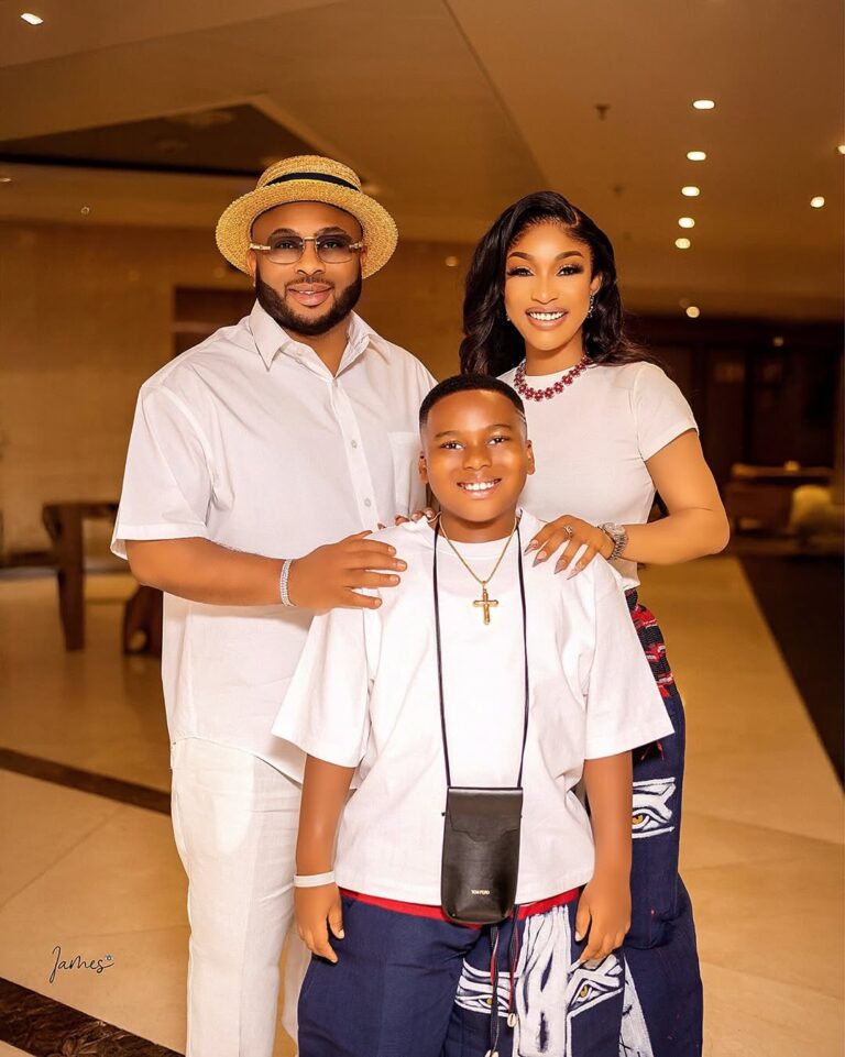 tonto dikeh and husband and son 768x961 1