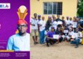 Members of PE Victor Ojelabi’s Watch celebrating their awards and achievements at the Rotary District 9112 RYLA 2026 closing ceremony in Apapa, Lagos.